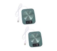 KICHOUSE 2 Pcs Usb Mug Warmer Coaster Electric Heating Plate for Coffee Tea and Soup Ideal for Use Desktop Beverage Warmer Safe and Efficient