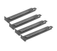 KICHOUSE 20 Pcs Pci Slot Cover Stainless Steel Vented Blanking Plate for Computer Case Dustproof Expansion Slot Shield Black Metal Ventilation Deflector