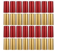 KICHOUSE 200 Pcs Heat Shrink Wrap Caps for Wine Bottles, 100 Red + 100 Gold Shrinkable Bottle Seal Caps for Home Brewing and Wine Making Supplies