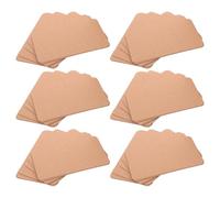 KICHOUSE 200pcs Blank Kraft Study Cards Heavy Rectangular Index Cards for Learning and Business Office Use Portable Mini Note for DIY Messages Christmas and Birthday Greetings