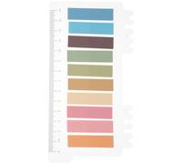 KICHOUSE 200pcs Colored Writable Sticky Sentence Markers Note Tabs Household Highlight Strips for Reading and Office Use