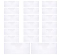 KICHOUSE 20pcs Bill Currency Sleeves 17.3 X 7.5cm Money Sleeves for Paper Money Protective Holder Single Banknote Protector for Collectors and Organizing