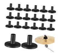 KICHOUSE 20pcs Cymbal Stand Sleeves Replacement Accessories for Drum Kit Plastic Cymbal Sleeves