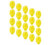 KICHOUSE 20pcs DIY Wooden Beads for Jewelry Making with Hole, Multi-Functional Yellow Wood Beads String Accessories for Festivals and Party Supplies