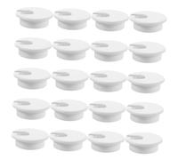 KICHOUSE 20pcs Elegant Desk Grommets Cable Hole Covers Wire Grommet Wire Organizer