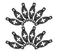 KICHOUSE 20pcs Iron Speaker Wall Hook for Audio Hanger Connector Heavy Duty Black Speaker Rear Hook for Surround Sound Fixing