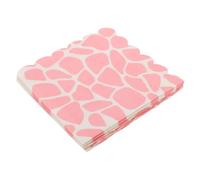 KICHOUSE 20PCS Leopard Print Disposable Party Napkins Fun Animal Print Paper Serviettes for Birthday Stylish Pink Leopard Design Convenient Spill Management for Festive Gatherings