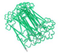 KICHOUSE 20pcs Lightweight Realistic Clover Ball-pointed Pens with Smooth Writing Plastic Material, Decorative Novelty Pens for Students
