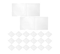 KICHOUSE 20pcs Mini CD Jewel Case 8cm - Clear Plastic Mini DVDs Storage Box - Protective Disc Holder for 3-Inch CDs - Slim Packaging Case for Music Data