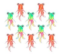 KICHOUSE 20pcs Mini Goldfish Figurines Resin Miniature Fish Models for DIY Fairy Garden Animal Scenes Dollhouse Aquarium Decor Lifelike Tiny Fish Ornaments