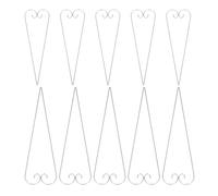 KICHOUSE 20pcs Outdoor Shepherd Hooks for Yards and Landscaping Projects, Metal Iron Plant Hangers with Weather Resistant Silver Finish, Easy Installation Garden Stakes for Flower Pots