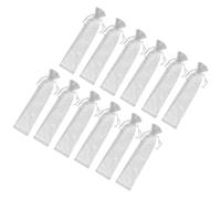 KICHOUSE 20pcs Silver Organza Drawstring Bags Lightweight Portable Small Storage Bags for Candy Chocolates for Theme Parties and Christmas Favour Packaging