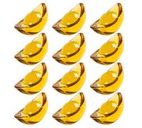 KICHOUSE 20pcs Yellow Citrine Crystal Craft Desktop Decor Ingot-shaped Figurines Elegant Home Or Office Adornment Gift for Prosperity and Feng Shui Decoration