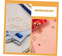 KICHOUSE 20pcs Zinc Alloy Heart Keychain Clips Spring Snap Carabiner Buckles Compact Mini Heart Shaped Keyring Clips for Outdoor Camping Bags and Everyday Use