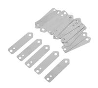 KICHOUSE 20pcs Zinc Electroplating Plates for Fruit Battery Experiment, Reusable Silver Zinc Sheets with Enhanced Conductivity, for Chemistry Lab and Teaching Science Projects