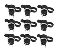 KICHOUSE 24pcs Dc Power Sockets Caps Female Panel Mount Connector for Electronic Devices Includes Threaded Power Adapters and Protective Covers for Outdoor Use