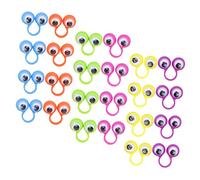 KICHOUSE 24Pcs Eyeball Finger Puppets Eye Rings for Adults Fun Party Favor for Storytelling and Role Play Activities