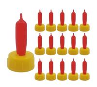 KICHOUSE 24pcs Lamb Bottle Nipples: Milk Drink Rubber Teats for Sheep Goat Calves, Feeding Bottle Pacifiers for Small Animal Farm Livestock Nursing Supplies