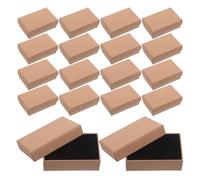 KICHOUSE 24pcs Rectangle Paper Jewelry Gift Boxes for Earrings and Bracelets, Portable and Elegant Present Boxes with Lid, Small Rectangle Storage for Everyday Use and Travel, Enhanced