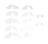 KICHOUSE 24pcs Reusable Butterfly Craft Template for DIY Hair Clips and Velvet Accessories, Plastic Multi-Size Contour Shaping Mold for Butterfly Hair Clip Making and Ornament Craft