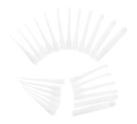 KICHOUSE 24pcs Threading Hook Professional Coil Winder Replacement Hook Replacement Latch for Coil Puller Copper Wire Craft Tools White