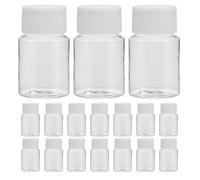 KICHOUSE 25pcs Plastic Storage Bottles with Screw Caps for Capsules and Medicines, 80ml Portable Refillable Medicine Organiser Storage Box for Travel and Outdoor Activities