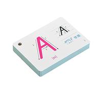 KICHOUSE 26 Letter Learning Flash Cards for Boys and Girls Educational English Spelling Cards 10.2x7.4cm Fun Early Learning Toy for Children for ABC Recognition and Literacy Development