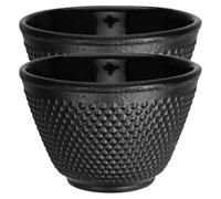 KICHOUSE 2Pcs 120Ml Cast Iron Tea Cups Set Japanese Kung Fu Tea Mug Chinese Teaware Retro Drinkware for and Daily Use