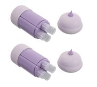 KICHOUSE 2pcs 60ml Silicone Travel Refill Bottles Set, Leakproof and Impact-resistant Portable Travel Toiletry Dispenser Containers for Vacation Use