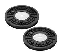 KICHOUSE 2pcs Bearing Pulley Wheel for Exercise Bike Compatible Cable Machine Replacement with Minimal Noise Flexible Fit for Stationary Cycling Home Gym Fitness Equipment Black