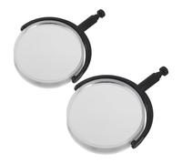 KICHOUSE 2pcs Biological Microscope Eyepiece Replacement Compact Optical Lens Accessory with Reflective Illumination for Lab Experiments Portable Microscope Part
