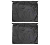 KICHOUSE 2pcs Black Bag Sturdy Storage Pouch Silk Drawstring Finishing Bag with Thicken Double Drawing Rope Lightweight Easy to Store for Business Trips Towel and Quilt Storage