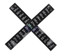 KICHOUSE 2Pcs Brewing Thermometer Sticker Strip for Fermentation Color Changing Self Adhesive Thermometer for Optimal Wine and Home Brew Temperature Control