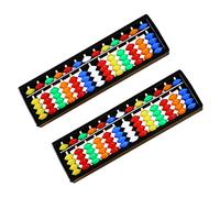 KICHOUSE 2Pcs Colorful Arithmetic Abacus Educational for Lightweight Math Learning Tool Teaching Aid for Building Early Math Skills and Fun Learning Experience