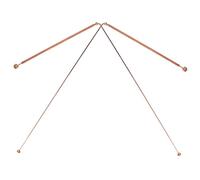 KICHOUSE 2Pcs Copper Dowsing Rods Flexible Outdoor Divining Tool for Treasure Hunting Water Locating and Ghost Finding and Lightweight Design