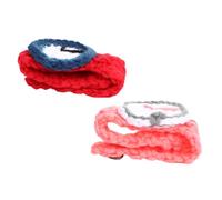 KICHOUSE 2pcs Cute Knitted Relationship Bracelets Simulation Wristwatches for Women Soft Comfortable for Parties