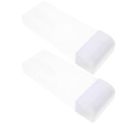 KICHOUSE 2pcs Depilation Wax Bottle Travel Size Bottles 50ml Reusable Portable Abs Material Simple Design Compact Shape Convenient for Women's Waxing Random Color