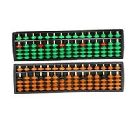 KICHOUSE 2pcs Educational Abacus Row Beads for Mental Arithmetic and Brain Development Lightweight Traditional Counting Tool for Maths Learning and Memory Improvement