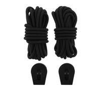 KICHOUSE 2pcs Elastic Paddle Board Bungee Deck Kit with Slip-resistant Buckles UV and Weather-resistant Surfboard Safety Foot Rope for Sup Paddleboards Kayaks Adjustable for Secure Fixing