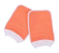 KICHOUSE 2pcs Exfoliating Bath Scrubber Gloves Convenient Mitten Design and Rich Lather, Plastic Material Body Scrub Gloves for Shower and Bath