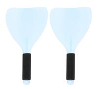 KICHOUSE 2pcs Hair Spray Cover Anti-slip Protective Shield for Face and Eyes, Plastic Material, Lasting Use, Suitable for Salon and Home Hairdressing Random Color