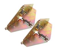 KICHOUSE 2pcs Iron Spring Loaded Folding Table Hinges with Spring Lock for Dining Tables and Office Desks Golden Colour Versatile Application for Home and Office Fold