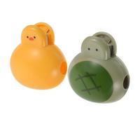 KICHOUSE 2pcs Kids Cute Cartoon Animal Toothbrush Head Covers in Turtle Design, Portable Plastic Protection Caps Compatible with Electric Toothbrush Heads for Travel and Home Use