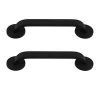 KICHOUSE 2pcs Magnetic Handle Pull for Dishwasher Black Slanted Pull for Freezer Door Flexible Placement Comfortable Grab Handle Design