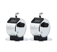 KICHOUSE 2Pcs Metal Manual Hand Tally Counter Portable Clicker for Traffic Flow Meeting Attendance and Data Statistics Easy Reset Durable Design for Students and Events