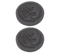 KICHOUSE 2pcs Mini Brick Mold DIY Rubbing Kit with Lightweight Modular Design, Antique Han Brick Pattern Template for Group and Family Practice, Modern Chinese Style Traditional Craft Mold