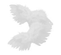 KICHOUSE 2Pcs Miniature Doll Angel Wings Adorable Doll Dress for Doll Decoration Handmade Crafts and DIY Projects Charming Wing Props for Ornaments