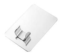 KICHOUSE 2pcs Nail Art Palettes with Finger Ring Silver Stainless Steel Paint Mixing Trays for DIY and Makeup, Prevent Cross-contamination and Convenient Color Mixing Tools