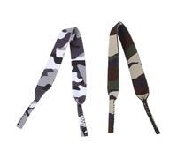 KICHOUSE 2Pcs Pack of Camouflage Anti-Lost Glasses Pendants with Neoprene Material and Adjustable Length for Use and Mask Attachment