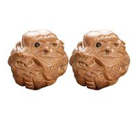 KICHOUSE 2pcs Peach Wood Dragon Phoenix Longevity Peach Massage Balls Hand Exercise Rolling Balls Wood Handballs for Hand Massage and Training